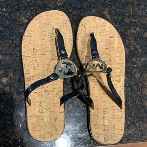 Michael Kors MK Charm Jelly Flip Flops